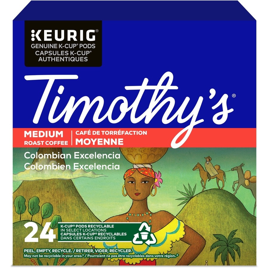 Timothy's Colombian Excelencia K-Cup Pods - 24 Count