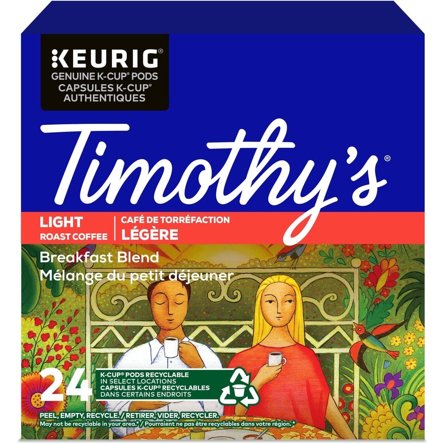 Timothy's Breakfast Blend K-Cup Pods - 24 Count