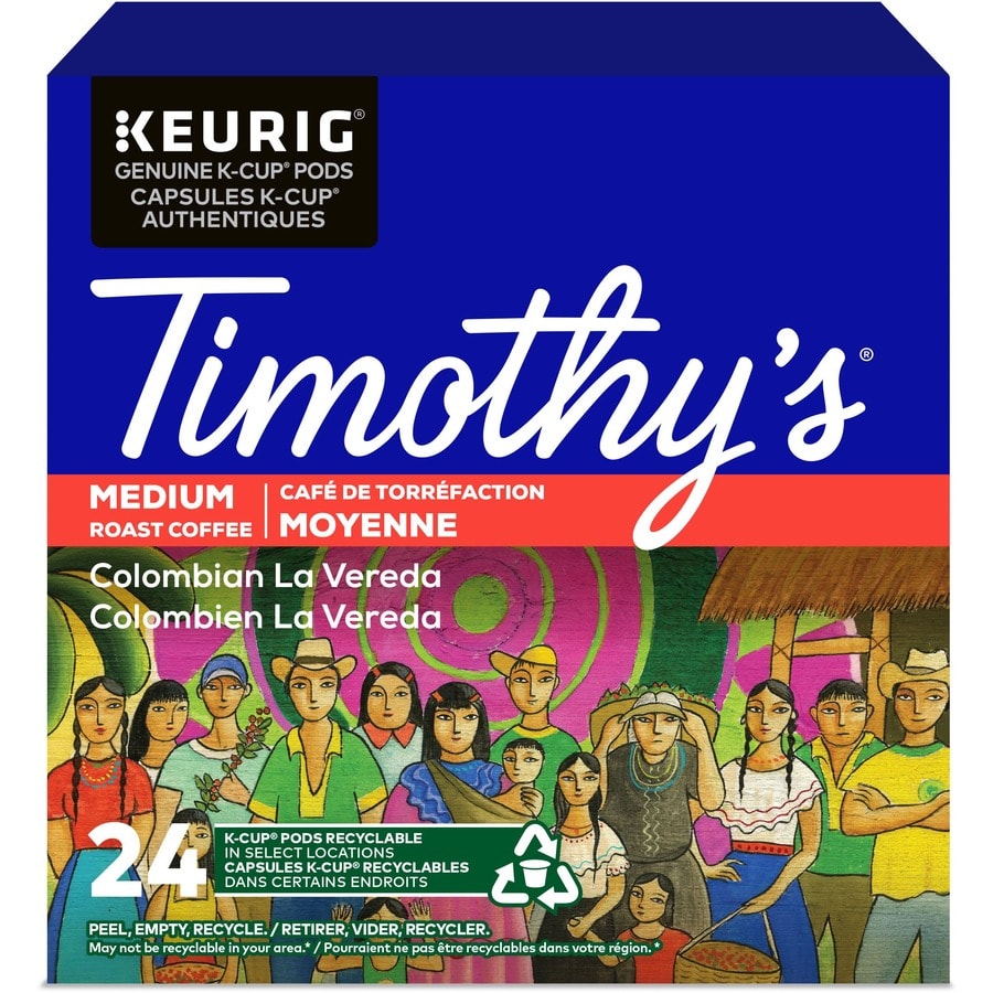 Timothy's Colombian La Vereda K-Cup Pods - 24 Count