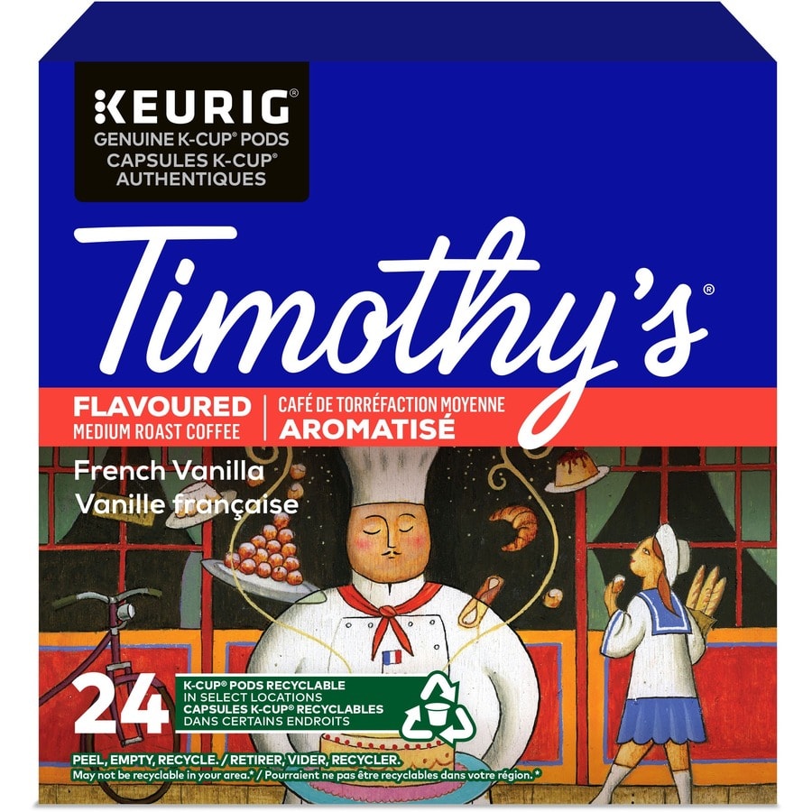 Timothy's French Vanilla K-Cup Pods - 24 Count