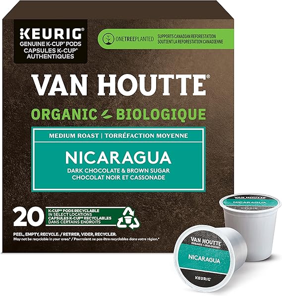Van Houtte Nicaragua Fair Trade Organic K Cups .